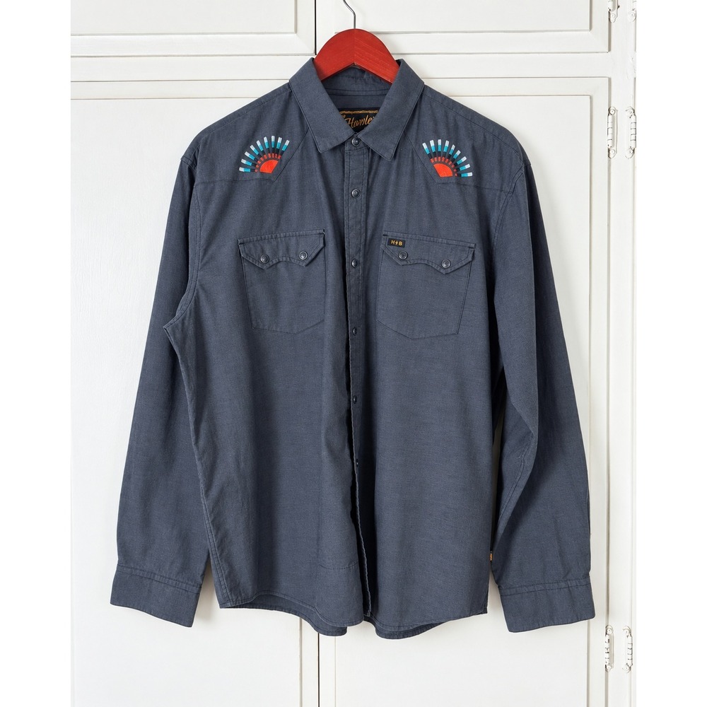 Howler Brothers "Sun Beams" Gaucho Mens Large Grey Embroidered Western